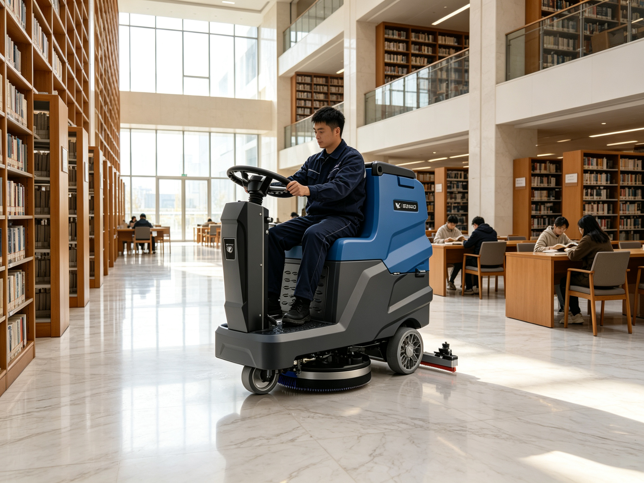学校教室走廊用什么清洁设备？校园地面清洁方案(图2)