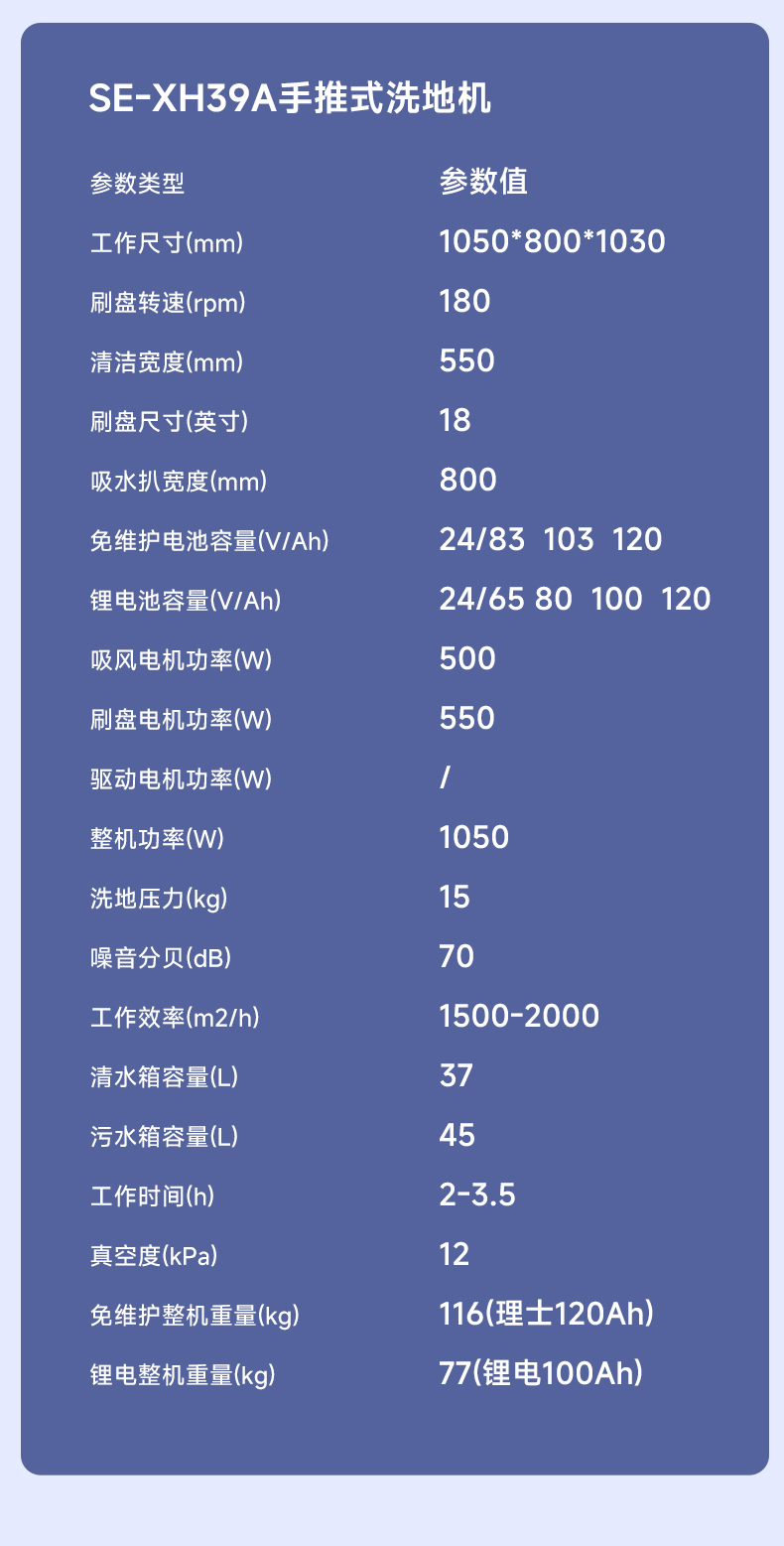 大犀SE-XH39A手推式洗地机(图16)