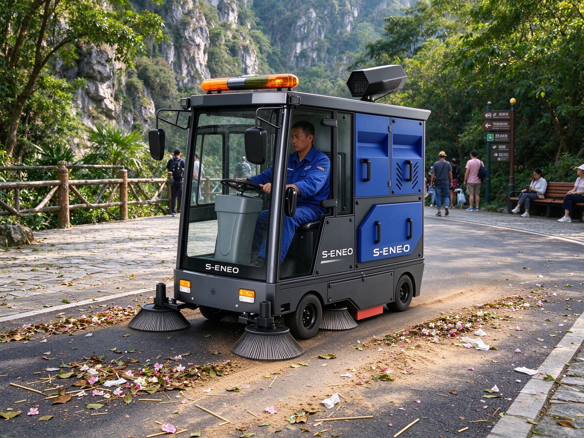 户外驾驶式扫地机推荐哪款?大犀户外硬化路面清扫机型选型(图1)